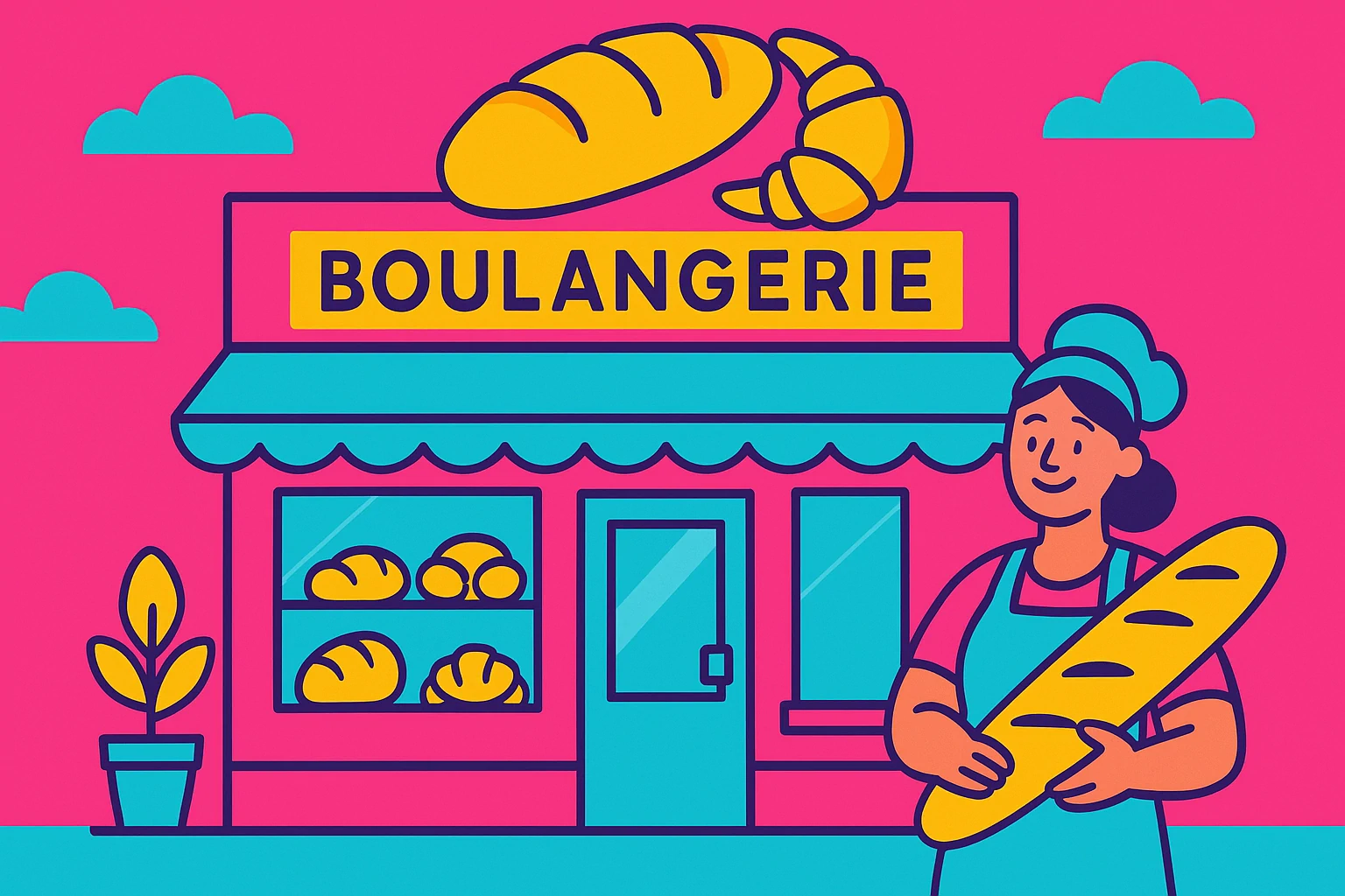 Illustration pour la base email 2322 Boulangeries / Patisseries dans la région Pays de la Loire