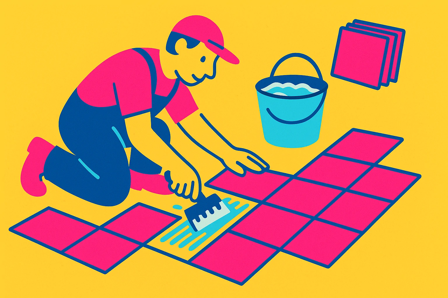 Illustration pour la base email 613 Carreleurs dans la région Pays de la Loire