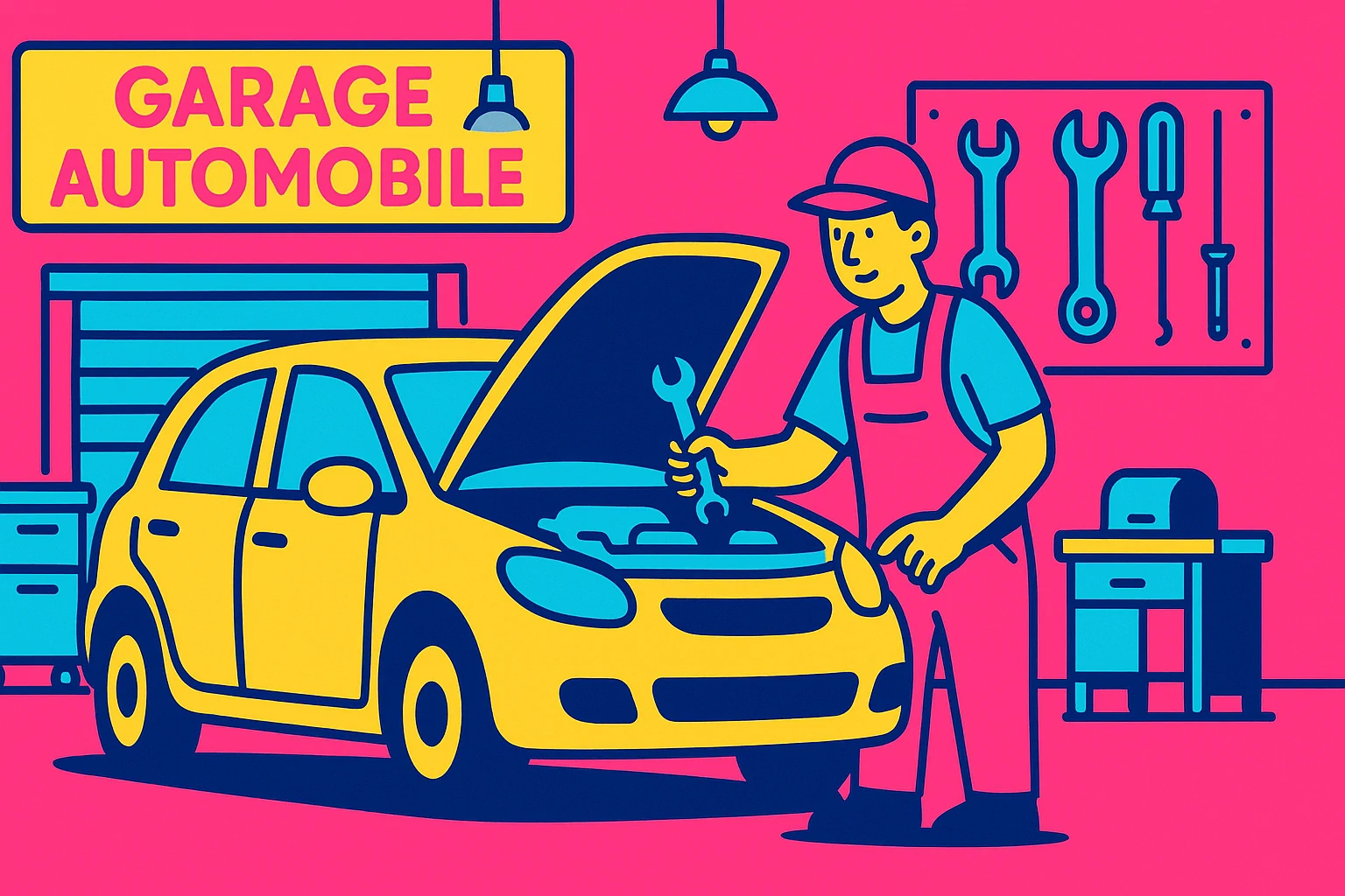 Illustration pour la base email 5116 Garages automobile dans la région Provence-Alpes-Cote d'Azur
