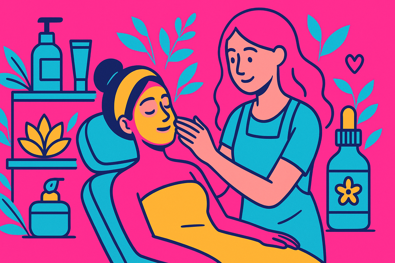 Illustration pour la base des instituts de beauté