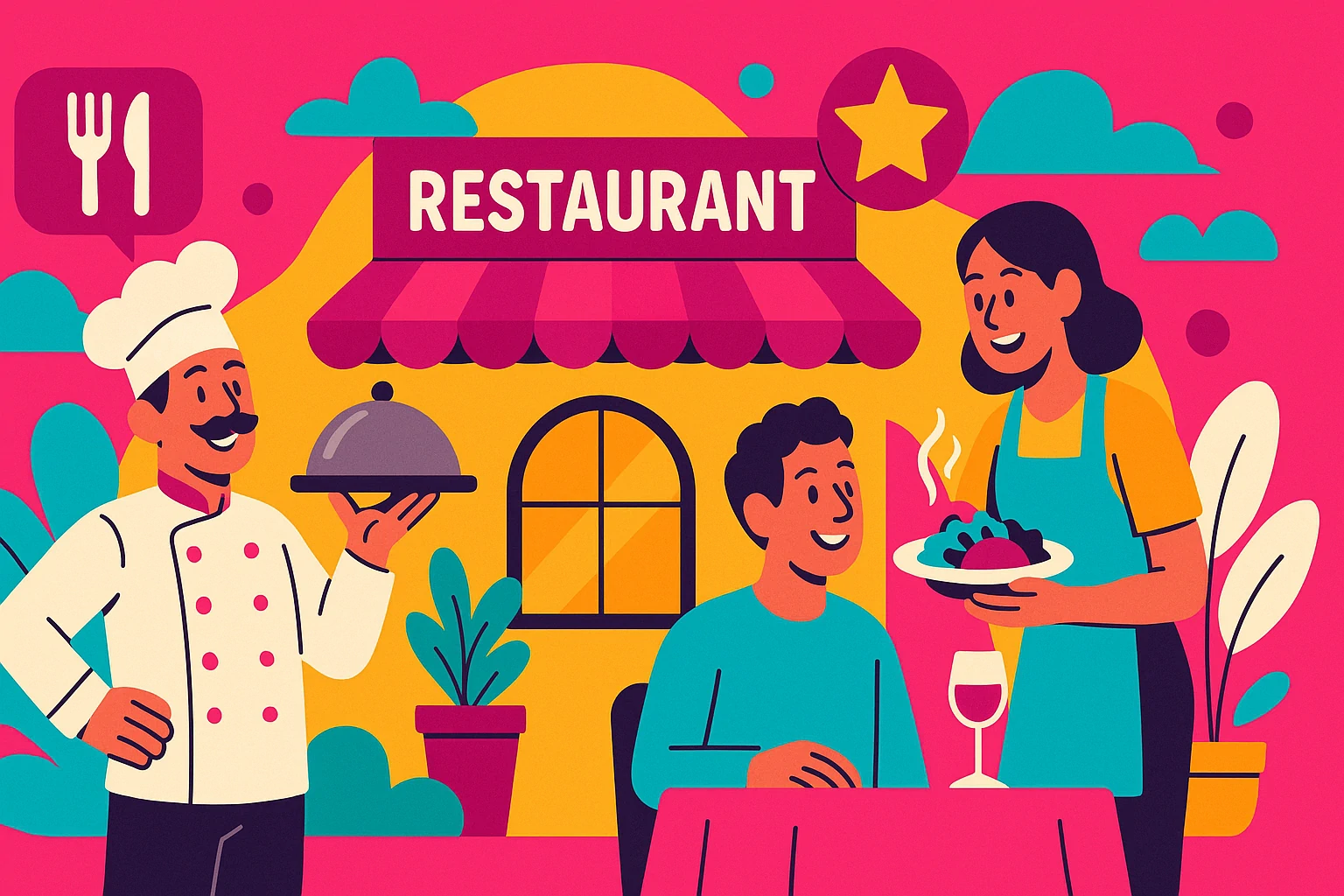 Illustration pour la base email 3309 Restaurants dans le département 78
